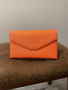 Travel wallet with RFID protection. Zoffen orange secure ID, passport, cards NEW